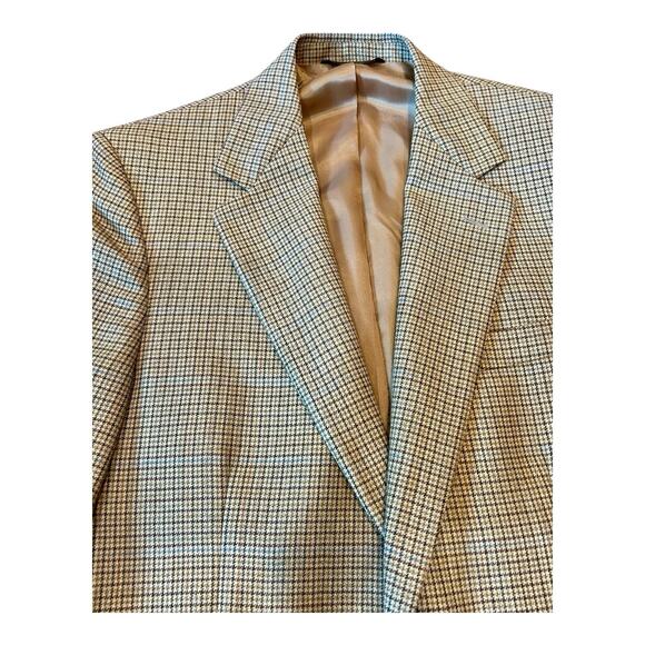Brooks Brothers Made in Italy Houndstooth Tweed Wool 2Btn Blazer Jacket Sz. 39R - Picture 3 of 16